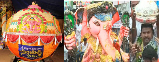 balapur ganesh laddu,skylab reddy,fourteen lakhs sixty five thousand,balapur,balapur ganesh laddu record  బాలాపూర్ గణేష్ లడ్డు..రికార్డే రికార్డు..!